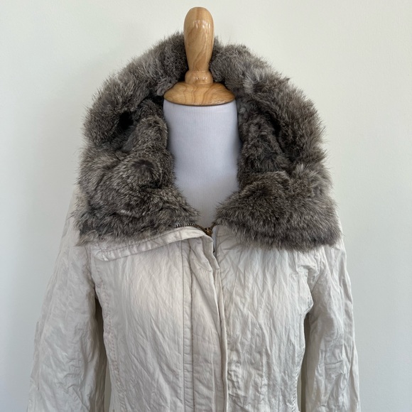 CH Carolina Herrera Jacket Rabbit Fur Size Small - Picture 2 of 11